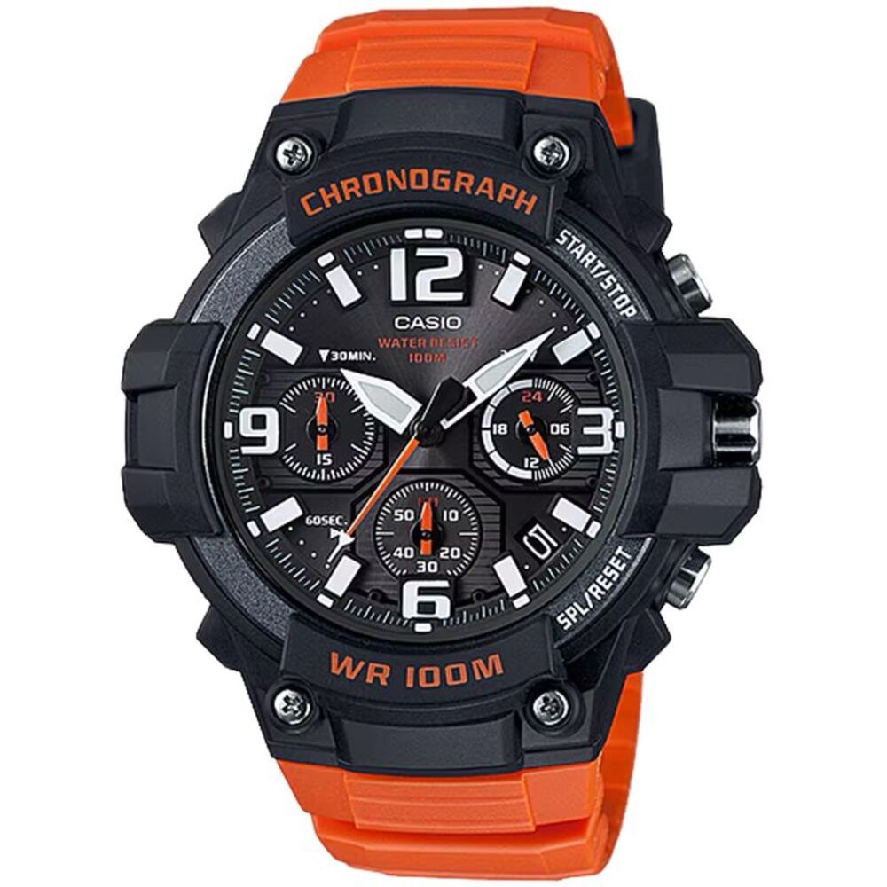 Casio Men's Chronograph Sport Watch with Red Dial - MCW-100H-4AV